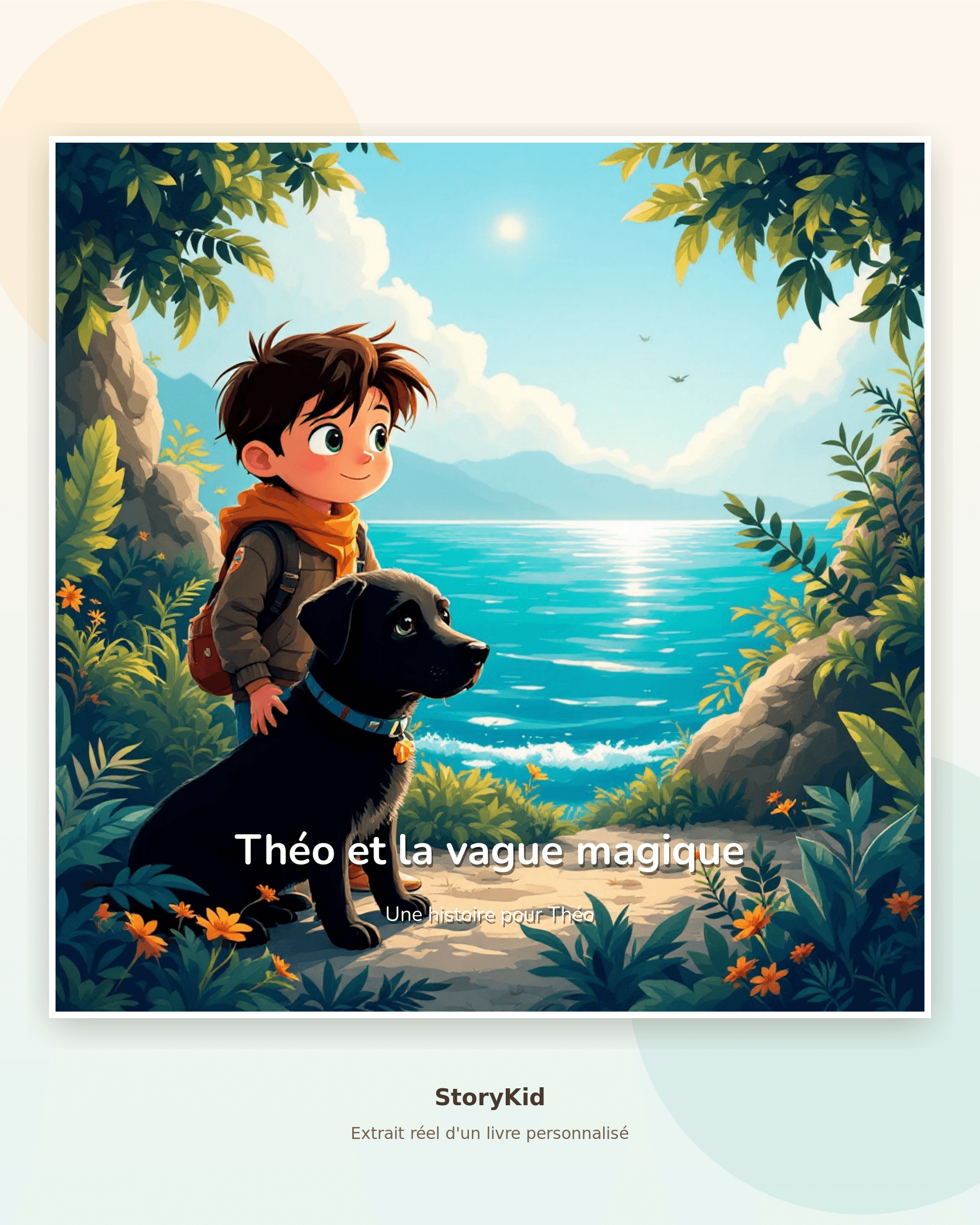 Exemple de cadeau personnalisé enfant — histoire illustrée StoryKid avec le prénom Raphaël